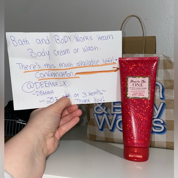 Bath & Body Works - You’re The One, scent 24 Hour moisturizer Shea Body Cream - Picture 5 of 6